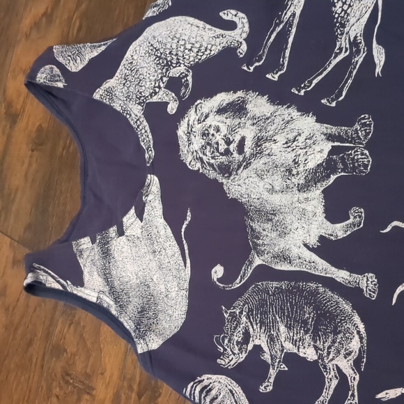 Vintage L'EAU VIVE Large tank top animals - Picture 5 of 8